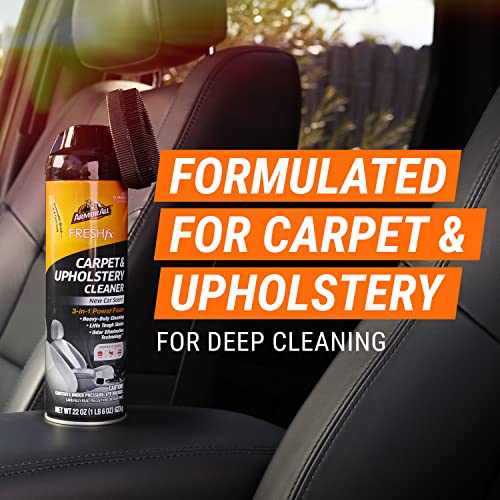 Carpet and Upholstery Cleaner Spray by Armor All, Car Upholstery Cleaner for Tough Stains, 22 Fl Oz, 1 Count (Pack of 1)