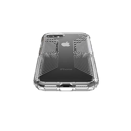 Speck Products Presidio Perfect-Clear with Grip Case, Compatible with iPhone SE (2022)| iPhone SE (2020)| iPhone 8| iPhone 7, Clear/Clear (136216-5085)