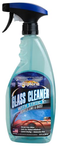 Gliptone Glass Cleaner with Anti Static, Repels Lint & Dust (22 Fl Oz)