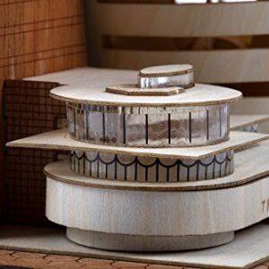 Little Building Co Guggenheim Museum Scale Replica kit, Frank Lloyd Wright midcentury Modern Architecture. NYC Architectural fine Wood Accurate Model