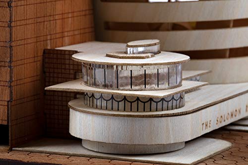 Little Building Co Guggenheim Museum Scale Replica kit, Frank Lloyd Wright midcentury Modern Architecture. NYC Architectural fine Wood Accurate Model