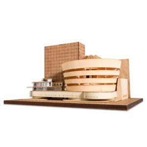 Little Building Co Guggenheim Museum Scale Replica kit, Frank Lloyd Wright midcentury Modern Architecture. NYC Architectural fine Wood Accurate Model