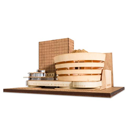 Little Building Co Guggenheim Museum Scale Replica kit, Frank Lloyd Wright midcentury Modern Architecture. NYC Architectural fine Wood Accurate Model