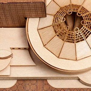 Little Building Co Guggenheim Museum Scale Replica kit, Frank Lloyd Wright midcentury Modern Architecture. NYC Architectural fine Wood Accurate Model