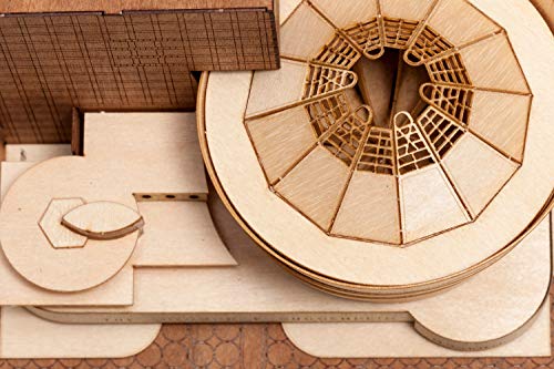 Little Building Co Guggenheim Museum Scale Replica kit, Frank Lloyd Wright midcentury Modern Architecture. NYC Architectural fine Wood Accurate Model