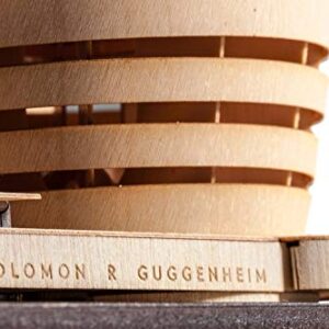 Little Building Co Guggenheim Museum Scale Replica kit, Frank Lloyd Wright midcentury Modern Architecture. NYC Architectural fine Wood Accurate Model