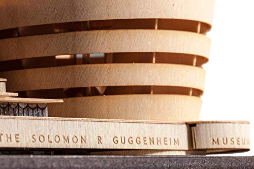 Little Building Co Guggenheim Museum Scale Replica kit, Frank Lloyd Wright midcentury Modern Architecture. NYC Architectural fine Wood Accurate Model