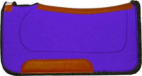 Diamond Wool Contoured Ranch Purple Western Saddle Pad Size 30x30 and 1/2" Thickness