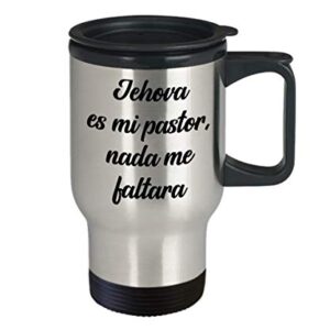 Creator's Cove Salmos 23 regalos cristianas catolica de tasa de viajar para cafe con versiculos de la biblia en espanol