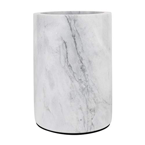 Homeries Marble Wine Chiller Bucket - Wine & Champagne Cooler for Parties, Dinner – Keep Wine & Beverages Cold – Holds Any 750ml Bottle - Ideal Gift for Wine Enthusiasts