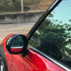 8 Pieces Car Rearview Mirror Film, Anti Fog Glare Rainproof Waterproof Mirror Film HD Clear Nano Coating Car Film, Protective Film Sticker for Car Rear View Mirrors and Side Windows