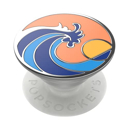 PopSockets PopGrip - Expanding Stand and Grip with Swappable Top - (Ride The Wave Coral)