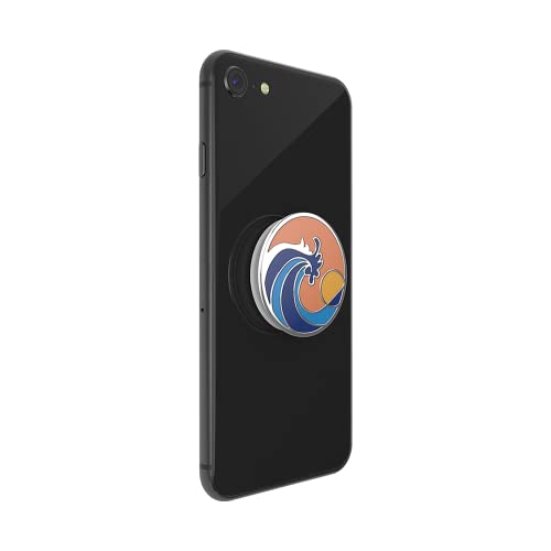 PopSockets PopGrip - Expanding Stand and Grip with Swappable Top - (Ride The Wave Coral)