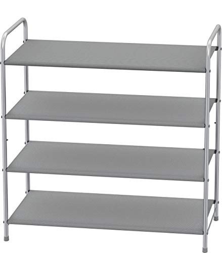 Simple Houseware 4-Tier Shoe Rack Storage Organizer 20-Pair, Grey