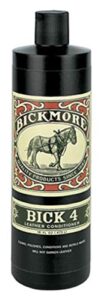 bick-4 leather conditioner 16oz makes soft supple leather safe effective for smooth leathers exotic leathers cleans, polishes, conditions and repels water