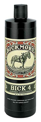 Bick-4 Leather Conditioner 16oz Makes Soft Supple Leather Safe Effective for Smooth Leathers Exotic Leathers Cleans, Polishes, Conditions and Repels Water