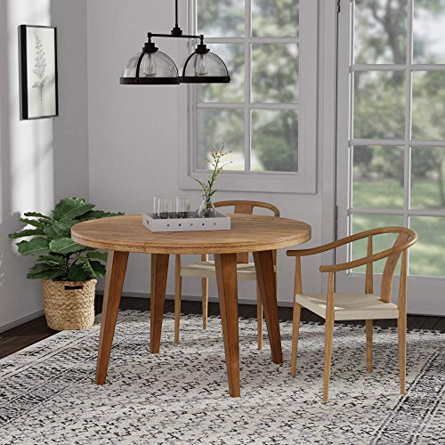 Amazon Brand – Stone & Beam Wishbone Dining Chair with Arms, 21.9"W, Ash Wood, Natural Finish