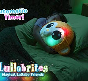 Lullabrites Monkey Pillow- Soothing Plush Animal that Lights Up with Many Colors and Sings Lullabies! A Night Light, and Friend All in One!