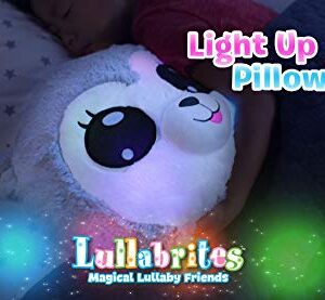 Lullabrites Monkey Pillow- Soothing Plush Animal that Lights Up with Many Colors and Sings Lullabies! A Night Light, and Friend All in One!