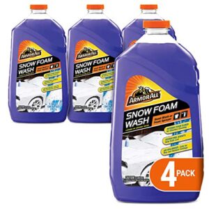 armor all car wash snow foam formula, cleaning concentrate for cars, truck, motorcycle, bottles, 50 fl oz, pack of 4, 19141-4pk , purple
