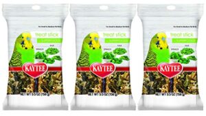 kaytee 6 pack of birid treat sticks with superfoods, small to medium, with spinach and kale