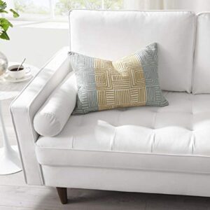 Modway Valour Performance Velvet Loveseat, White Valour Performance Velvet Loveseat