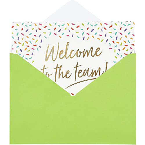 Pipilo Press 36 Pack Welcome Cards with Envelopes for New Employees, Business Greeting Note Cards for Team Gifts, Guests in Confetti Design, Blank Inside (5 x 7 In)