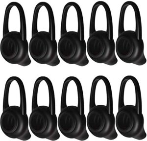 ear tips earbud replacement covers - silicone gels with support arch gels for headset earpiece, active inear headphones earphones - variety 10-pack