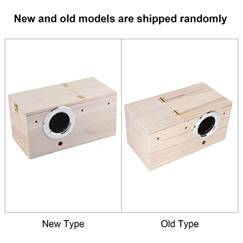 Durable Wooden Birds Nest Natural Bird House Cockatiels Bird Breeding Box for Dove Sparrow Small Animal