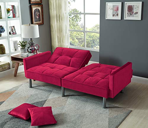 Legend Furniture, Sleeper, Sofa, Small Parcel, Red