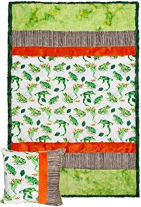 minky picture perfect leap frog cuddle kit quilt kit shannon fabrics