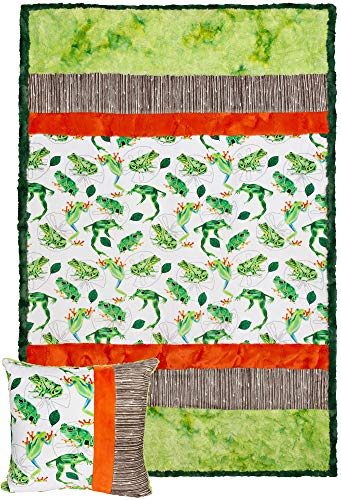 Minky Picture Perfect Leap Frog Cuddle Kit Quilt Kit Shannon Fabrics