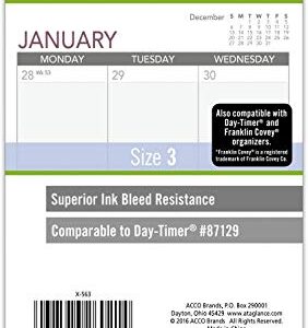 2021 Monthly Planner Refill by AT-A-GLANCE, 87129 DAY-TIMER, 3-3/4" x 6-3/4", Size 3 (063-685Y)