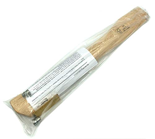 BRUFER 203652 Genuine Hickory Wood Replacement Handle for Camp Axe - 14" Complete Set with Wooden and Steel Wedges (14" - 1 Pack)