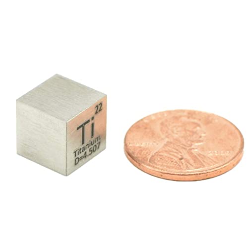 0.39" Element Cube Set 10mm Density Cubes for Periodic Table Collection Up to 99.99% Purity (0.39“, 9-01)