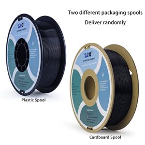 ZIRO PETG Filament 1.75mm,3D Printer Filament PETG 1.75 1KG(2.2lbs), Dimensional Accuracy +/- 0.03mm,Black