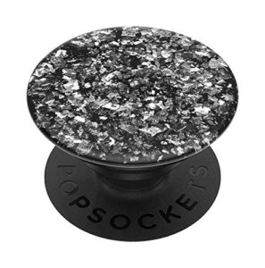 popsockets phone grip with expanding kickstand, for phone - silver foil confetti