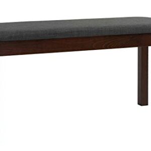 Cortesi Home Rosco Dining Bench, Grey