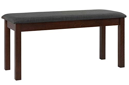 Cortesi Home Rosco Dining Bench, Grey