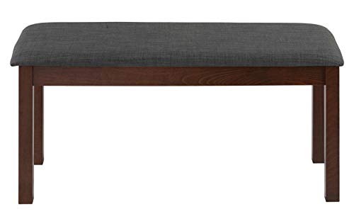 Cortesi Home Rosco Dining Bench, Grey