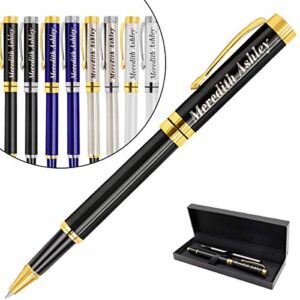 aolun personalized pens,custom engraved pen with your name or message,refillable medium refill,personalized gifts for men or women(black ink)…