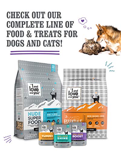 I and love and you Meow and Zen Hearties, Coat Support Grain Free Cat Treats, Salmon Recipe With Omegas 3 and 6, Model Number: T11305 4 Ounce (Pack of 1)