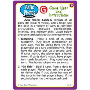 Super Duper Publications | Articulation Photos G Fun Deck Flash Cards | Educational Learning Resource for Children