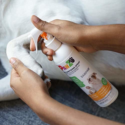 PawZ SaniPaw Dog Paw Sanitizer and Odor Eliminating Spray