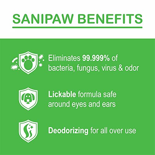 PawZ SaniPaw Dog Paw Sanitizer and Odor Eliminating Spray