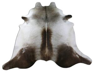 small cowhide rug grey beige cow hide cow skin hair on leather small cow rug area 5 ft x 4 ft gray cowhide rug