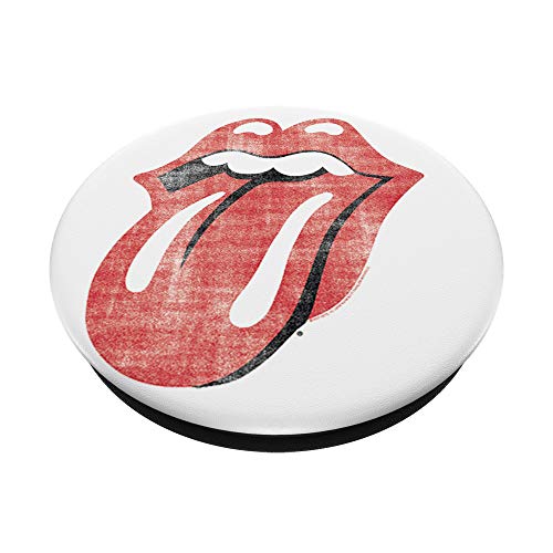 Rolling Stones Official Distressed Tongue PopSockets PopGrip: Swappable Grip for Phones & Tablets