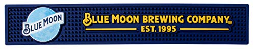 BLUE MOON Brewing Company Beer Bar Mat Spill Mat Rail Drip Mat - 20.75" x 3.5"