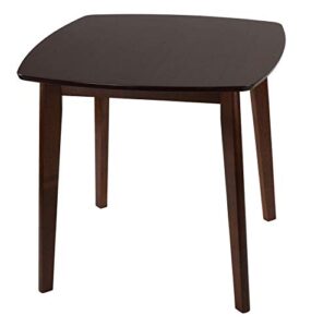 cortesi home kari small dining table, 31.5", brown