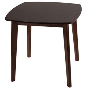 Cortesi Home Kari Small Dining Table, 31.5", Brown